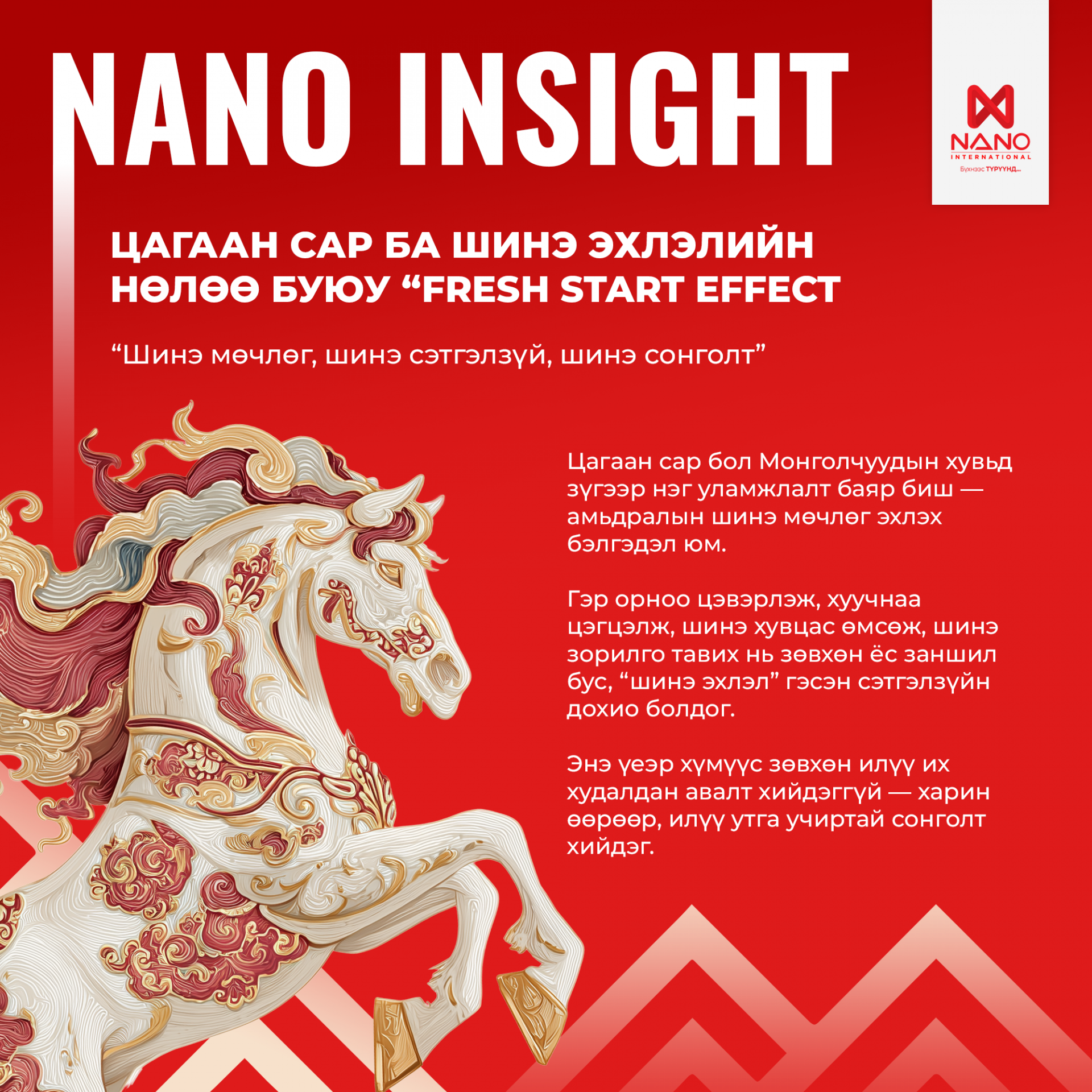 NANO INSIGHT 5 - Цагаан сар гэх тэмдэглэлт баярууд бидний сэтгэ...