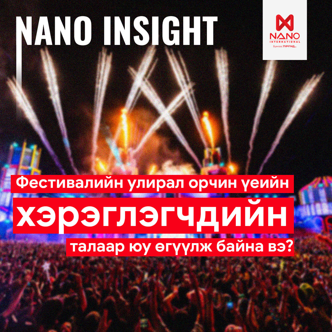 NANO INSIGHT: ФЕСТИВАЛИЙН УЛИРАЛ ОРЧИН ҮЕИЙН ХЭРЭГЛЭГЧДИЙН ТАЛА...